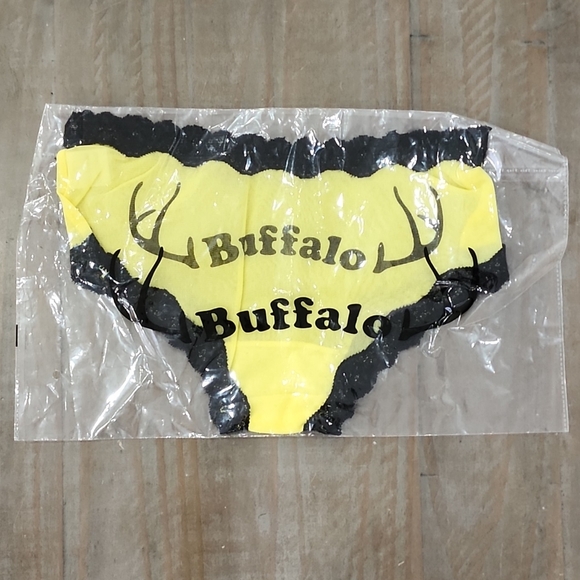 NWOT Yellow and Black Buffalo Print Panties #A2509-0015 - Picture 2 of 5